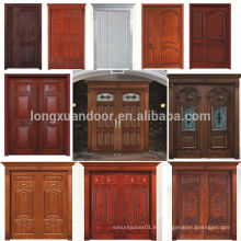 Puerta de madera maciza 100% madera de teca Puerta de entrada principal Diseña puertas dobles Design Quality Choice